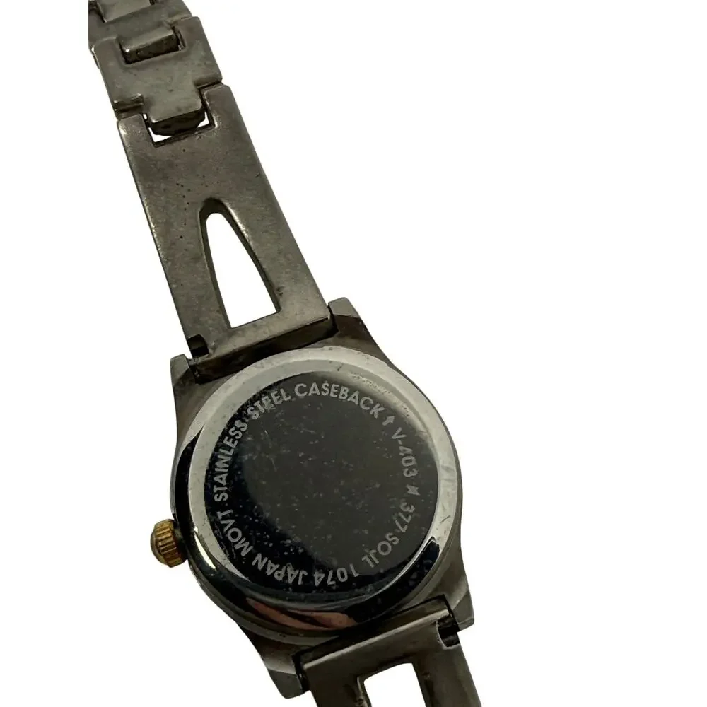 Two Tone Silver Gold Watch Small Face  New Battery
